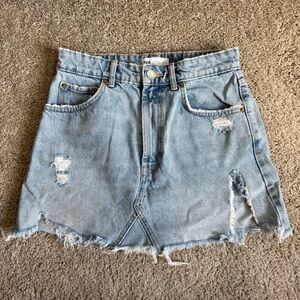 Zara Denim Jean Mini Skirt